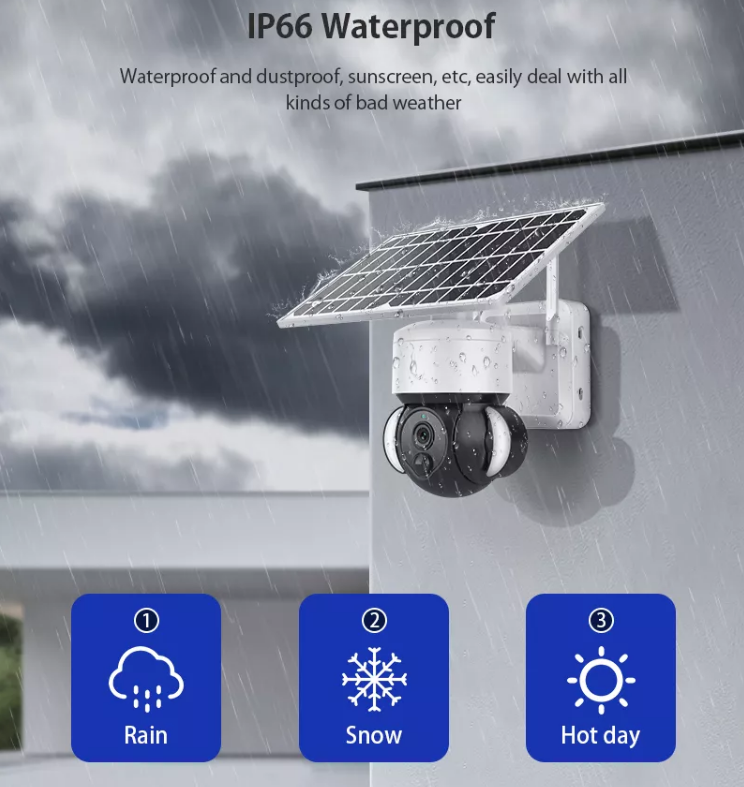 4G GSM Sim card Solar Battery Floodlight Wifi Security Camera Outdoor HD Led light PTZ Wifi camera With Solar